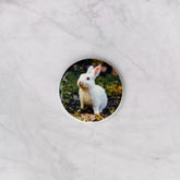 Placa Conmemorativa de Porcelana Cerámica, 6 cm – Redonda para Lápidas
